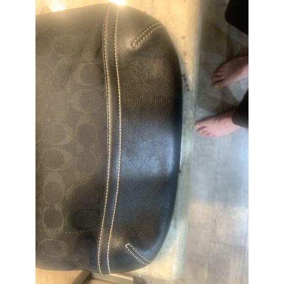 Coach Black Leather Shoulder Bag - Picture 8 of 9